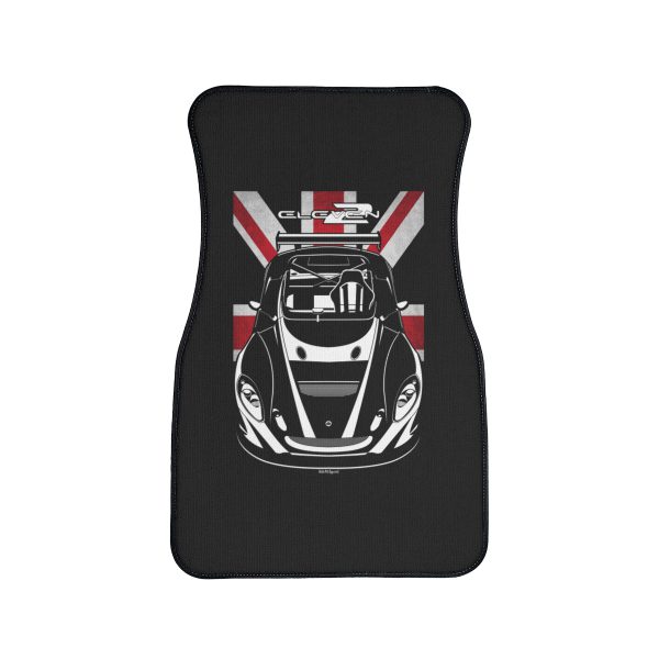Lotus 2 Eleven Car Mat - UK Flag Floor Mats Front Carpet Floor Mats by Auto Art Apparel