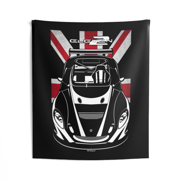 Lotus 2 Eleven Tapestry - UK Flag Wall Art 50 x 60 inch by Auto Art Apparel