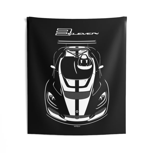 Lotus 3 Eleven Tapestry 50 x 60 inch by Auto Art Apparel