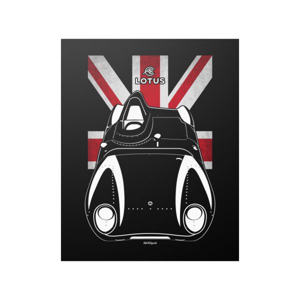 Lotus Eleven Poster - UK Flag Print 16 x 20 inch by Auto Art Apparel