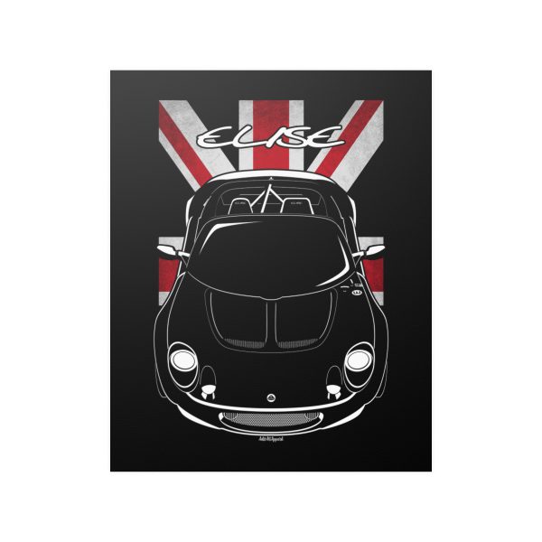 Lotus Elise Series 1 Poster - UK Flag Print 16 x 20 inch by Auto Art Apparel