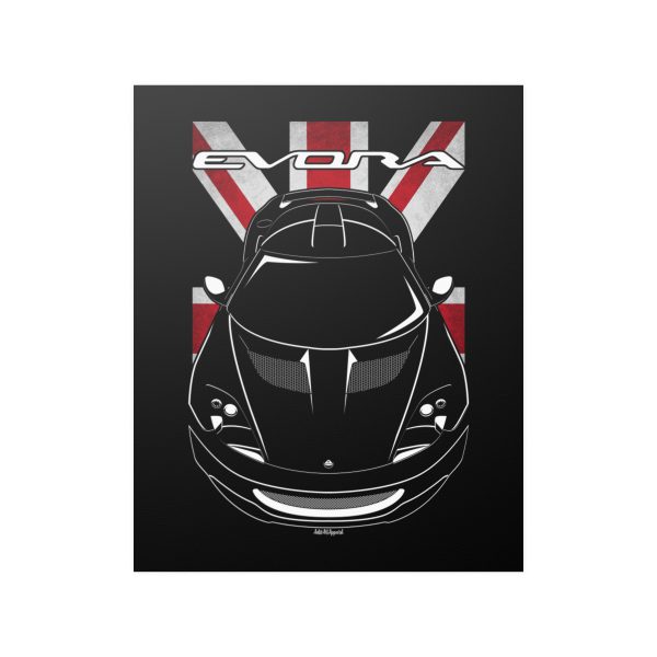 Lotus Evora S Poster - UK Flag Print 16 x 20 inch by Auto Art Apparel