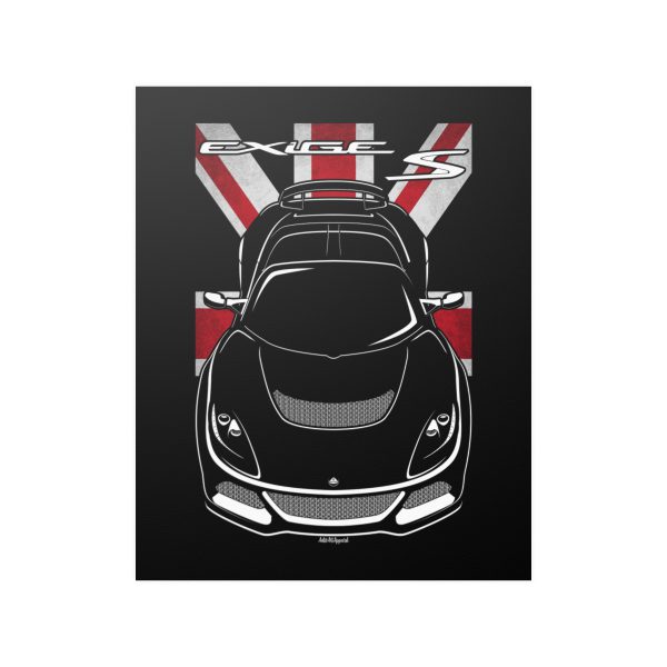 Lotus Exige S Series 3 Poster - UK Flag Print 16 x 20 inch by Auto Art Apparel