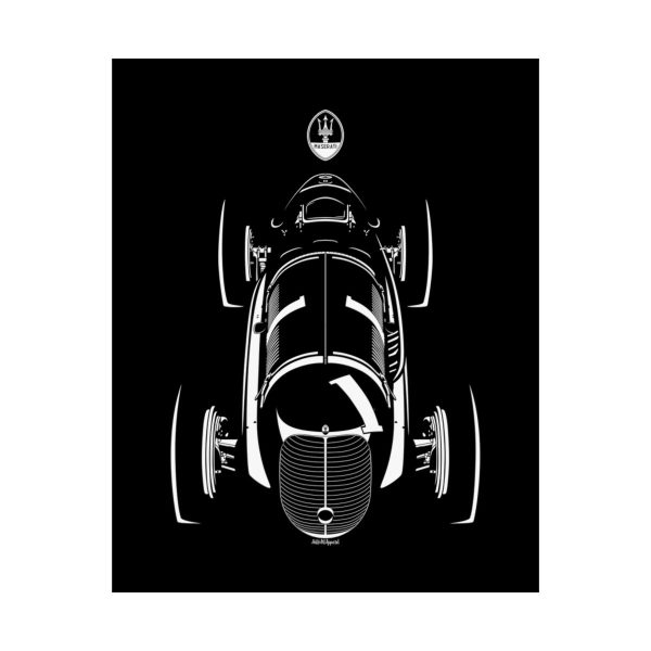 Maserati 8CTF Poster 16 x 20 inch by Auto Art Apparel
