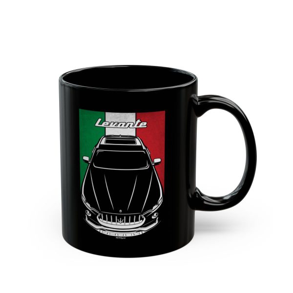 Maserati Levante 2017-2020 Mug - Italy Flag Coffee Mug 11 oz by Auto Art Apparel