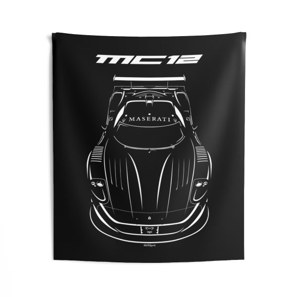 Maserati MC12 Versione Corsa Tapestry 50 x 60 inch by Auto Art Apparel