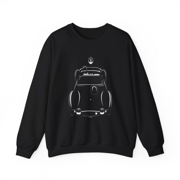 Maserati TIPO 61 Birdcage Crewneck Sweatshirt Black by Auto Art Apparel