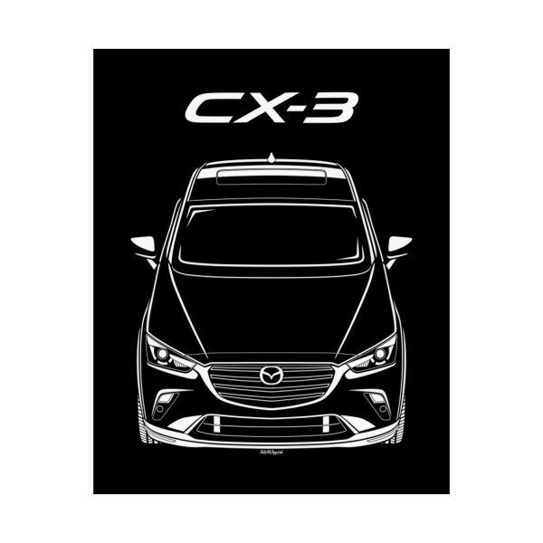 Mazda CX 3 2018-2024 Poster 16 x 20 inch by Auto Art Apparel