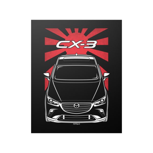 Mazda CX 3 2018-2024 Poster - JDM Print 16 x 20 inch by Auto Art Apparel