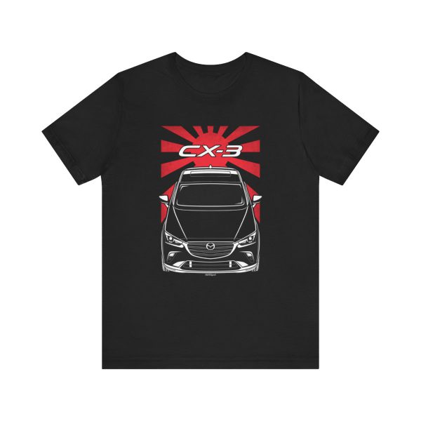 Mazda CX 3 2018-2024 T-shirt - JDM Shirt Black by Auto Art Apparel