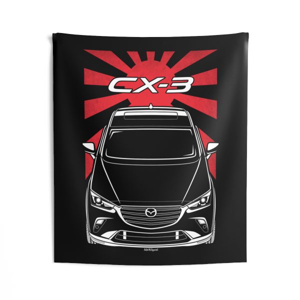 Mazda CX 3 2018-2024 Tapestry - JDM Wall Art 50 x 60 inch by Auto Art Apparel