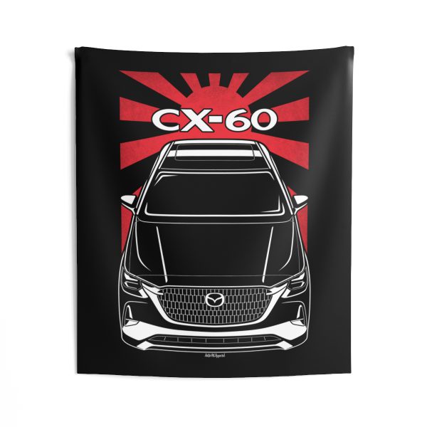 Mazda CX 60 2023-2024 Tapestry - JDM Wall Art 50 x 60 inch by Auto Art Apparel