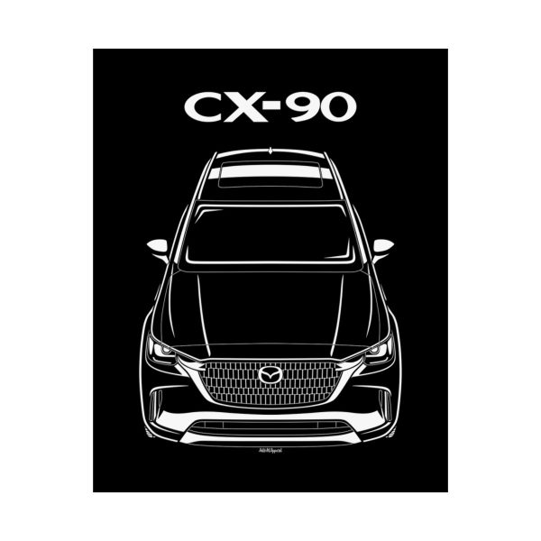 Mazda CX 90 2024 Poster 16 x 20 inch by Auto Art Apparel