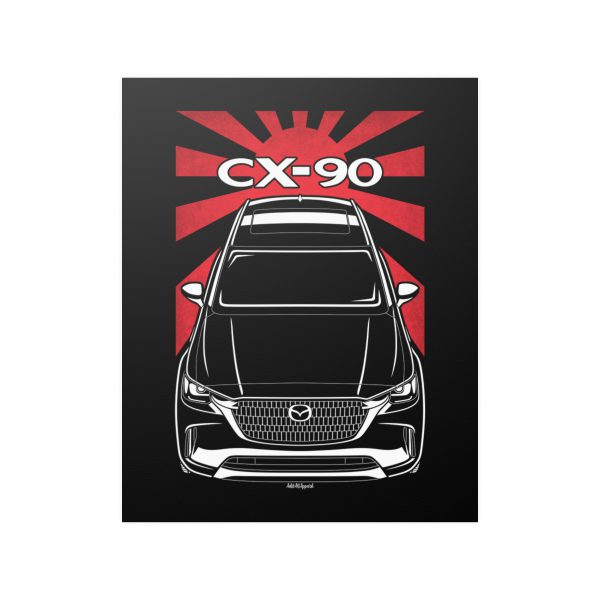 Mazda CX 90 2024 Poster - JDM Print 16 x 20 inch by Auto Art Apparel