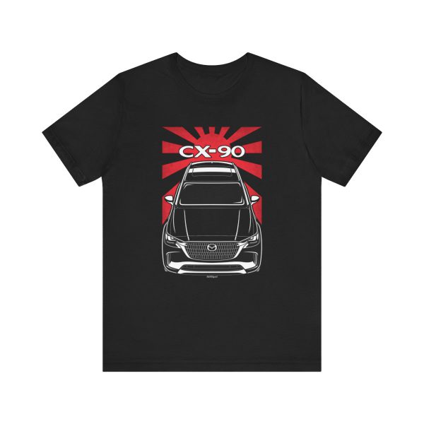 Mazda CX 90 2024 T-shirt - JDM Shirt Black by Auto Art Apparel