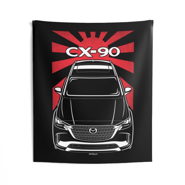 Mazda CX 90 2024 Tapestry - JDM Wall Art 50 x 60 inch by Auto Art Apparel
