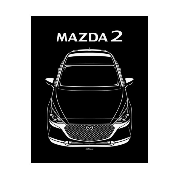 Mazda Mazda2 2020-2022 Poster 16 x 20 inch by Auto Art Apparel