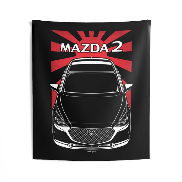 Mazda Mazda2 2020-2022 Tapestry - JDM Wall Art 50 x 60 inch by Auto Art Apparel
