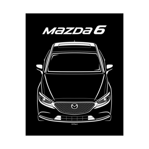 Mazda Mazda6 2018-2021 Poster 16 x 20 inch by Auto Art Apparel