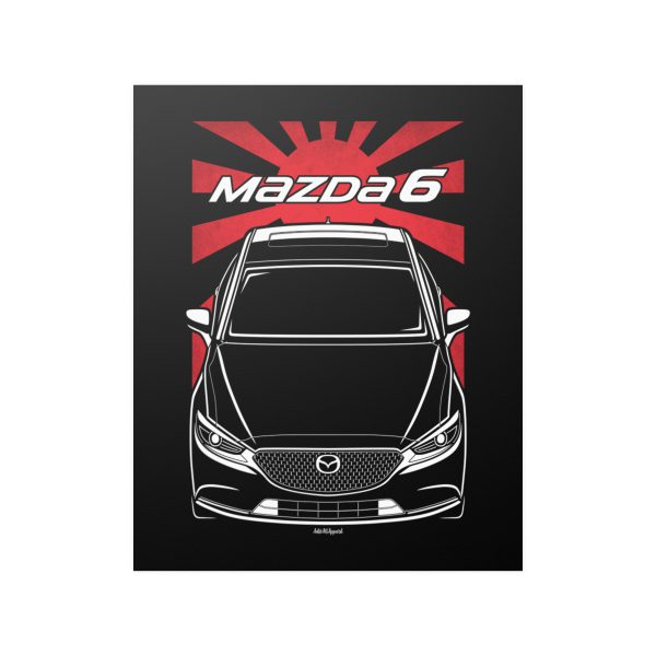 Mazda Mazda6 2018-2021 Poster - JDM Print 16 x 20 inch by Auto Art Apparel