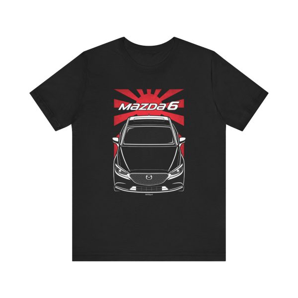 Mazda Mazda6 2018-2021 T-shirt - JDM Shirt Black by Auto Art Apparel