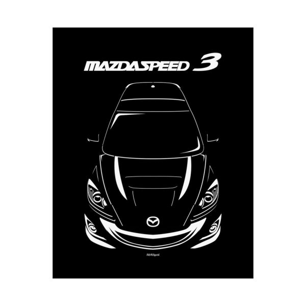 Mazda Mazdaspeed 3 2nd gen 2010-2013 Poster 16 x 20 inch by Auto Art Apparel