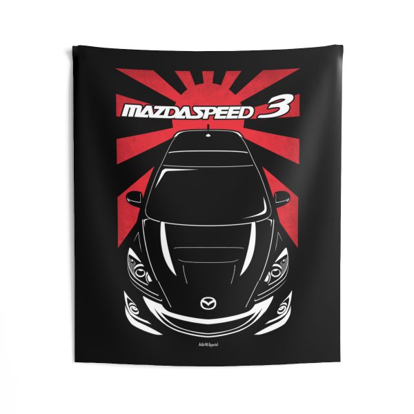 Mazda Mazdaspeed 3 2nd gen 2010-2013 Tapestry - JDM Wall Art 50 x 60 inch by Auto Art Apparel