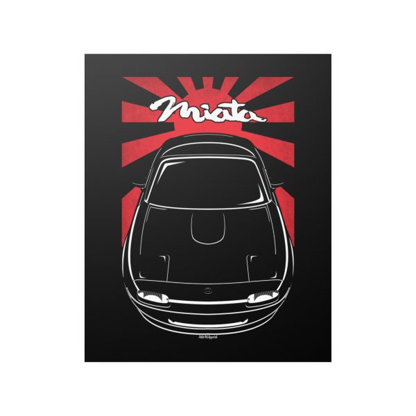 Mazda MX 5 Miata NA 1st gen 1990-1997 Poster - JDM Print 16 x 20 inch by Auto Art Apparel