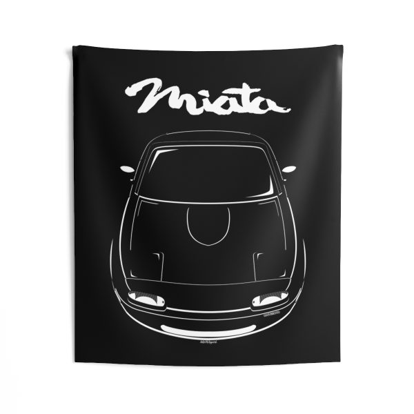 Mazda MX 5 Miata Roadster NA 1st gen 1990-1997 Tapestry 50 x 60 inch by Auto Art Apparel