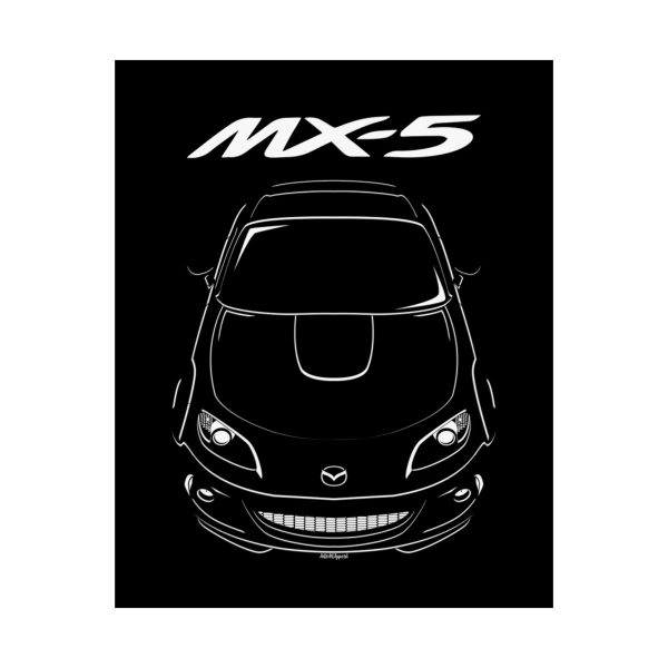 Mazda MX 5 NC 3rd gen 2013-2014 Poster 16 x 20 inch by Auto Art Apparel