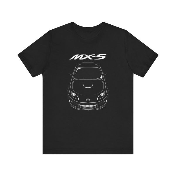 Mazda MX 5 NC 3rd gen 2013-2014 T-shirt Black by Auto Art Apparel
