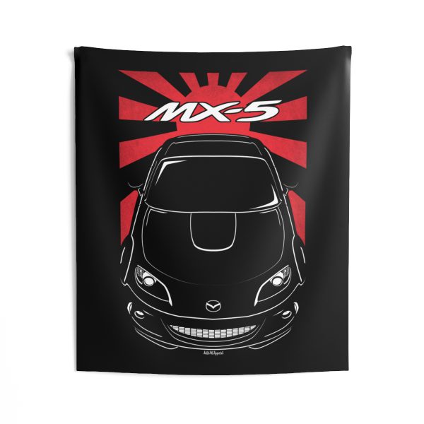 Mazda MX 5 NC 3rd gen 2013-2014 Tapestry - JDM Wall Art 50 x 60 inch by Auto Art Apparel