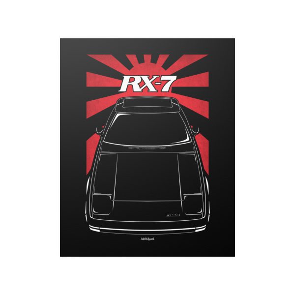 Mazda RX 7 1st gen Poster - JDM Print 16 x 20 inch by Auto Art Apparel
