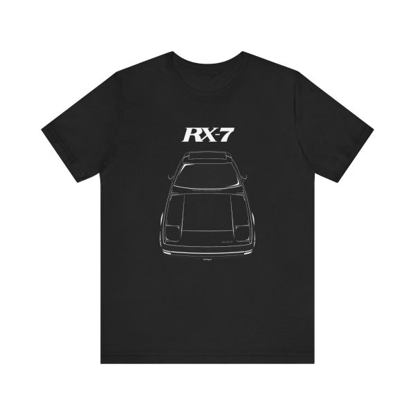 Mazda RX 7 1st gen T-shirt Black by Auto Art Apparel