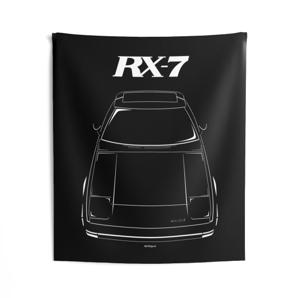 Mazda RX 7 1st gen Tapestry 50 x 60 inch by Auto Art Apparel