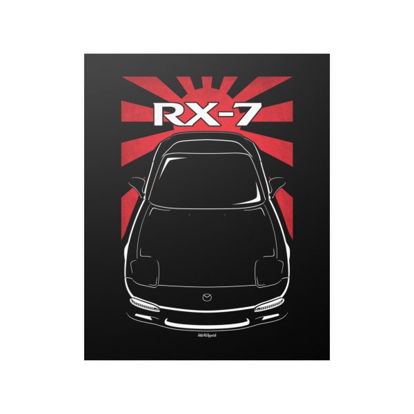 Mazda RX 7 3rd gen FD3S Poster - JDM Print 16 x 20 inch by Auto Art Apparel