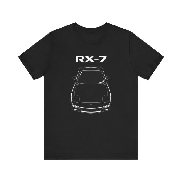 Mazda RX 7 3rd gen FD3S T-shirt Black by Auto Art Apparel