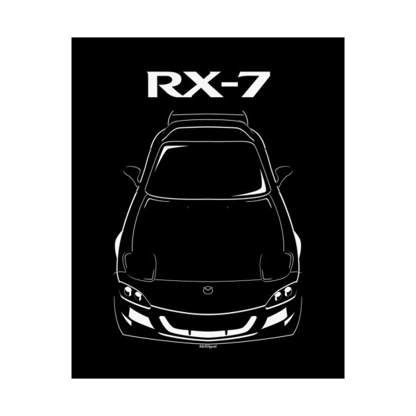 Mazda RX 7 Spirit R 3rd gen FD3S Poster 16 x 20 inch by Auto Art Apparel