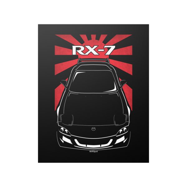 Mazda RX 7 Spirit R 3rd gen FD3S Poster - JDM Print 16 x 20 inch by Auto Art Apparel