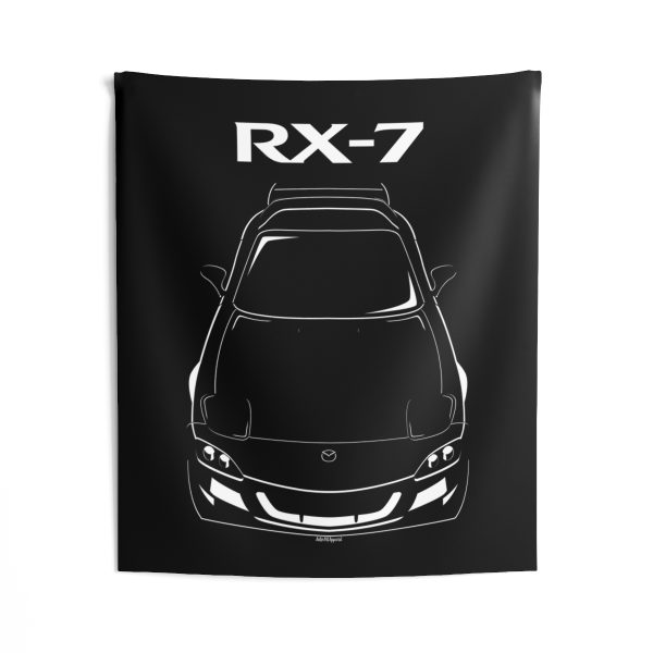 Mazda RX 7 Spirit R 3rd gen FD3S Tapestry 50 x 60 inch by Auto Art Apparel
