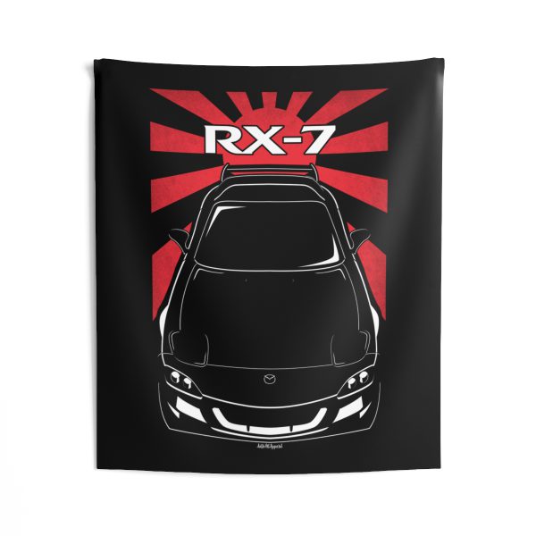 Mazda RX 7 Spirit R 3rd gen FD3S Tapestry - JDM Wall Art 50 x 60 inch by Auto Art Apparel