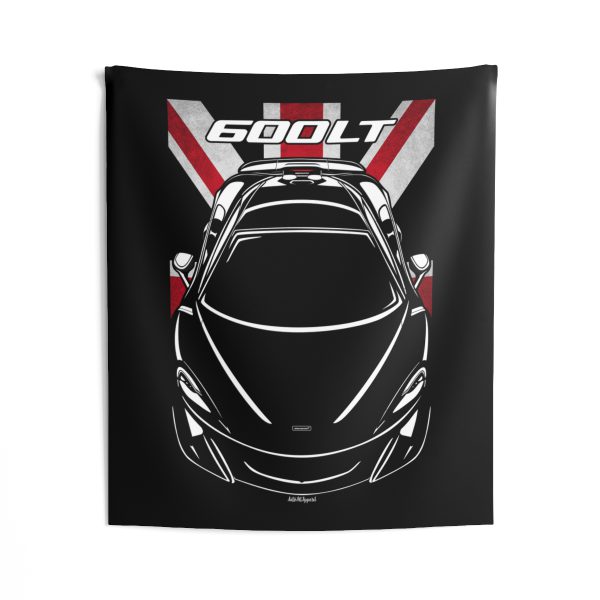 McLaren 600LT Tapestry - UK Flag Wall Art 50 x 60 inch by Auto Art Apparel