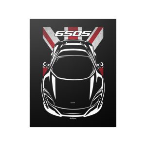 McLaren 650S Poster - UK Flag Print 16 x 20 inch by Auto Art Apparel