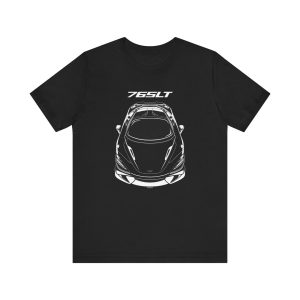 McLaren 765LT T-shirt Black by Auto Art Apparel
