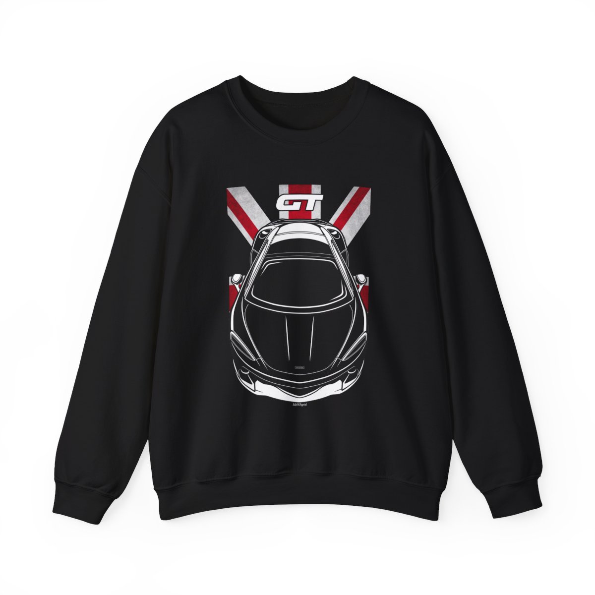 McLaren GT Sweatshirt - UK Flag Crewneck Black by Auto Art Apparel