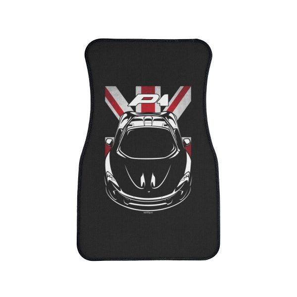 McLaren P1 Car Mat - UK Flag Floor Mats Front Carpet Floor Mats by Auto Art Apparel