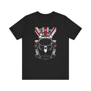 McLaren Senna T-shirt - UK Flag Shirt by Auto Art Apparel