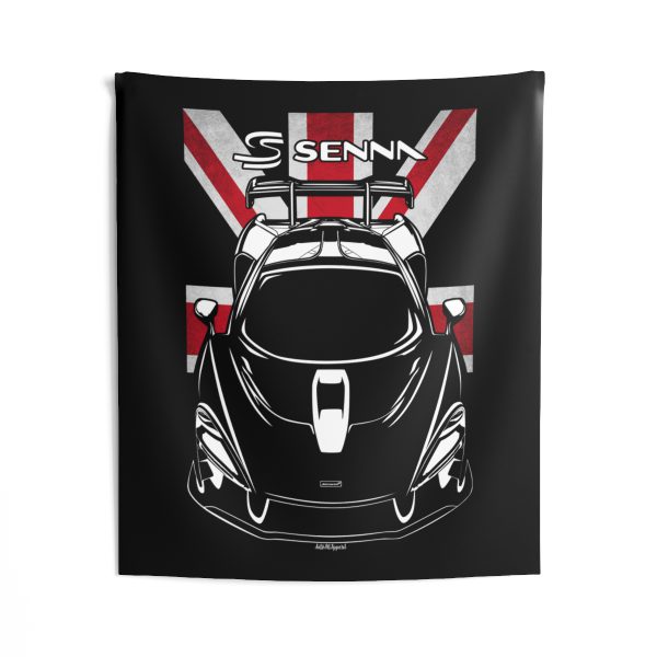 McLaren Senna Tapestry - UK Flag Wall Art 50 x 60 inch by Auto Art Apparel