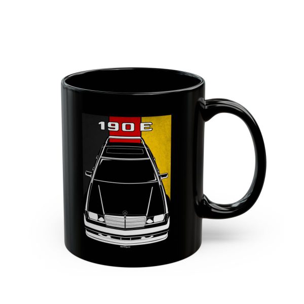 Mercedes 190E Evolution 2 Mug - Germany Flag Coffee Mug 11 oz by Auto Art Apparel