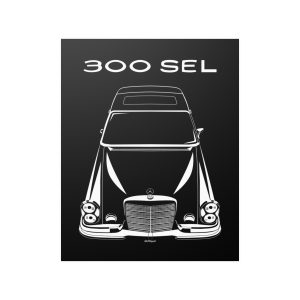 Mercedes 300 SEL 1968-1972 Poster 16 x 20 inch by Auto Art Apparel